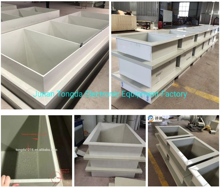 Copper Chrome Electroplating Tank Zinc Electroplating Bath with Material PP/PVC