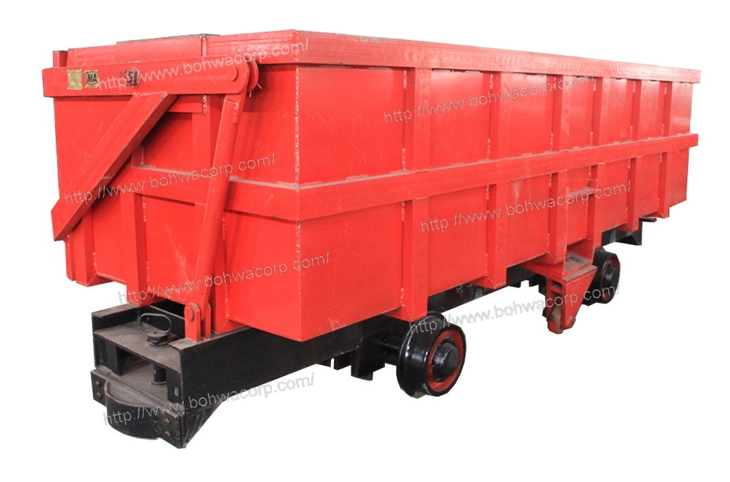 10tons Loading Capacity Curved Rail Single-Side Dumping Mine Car