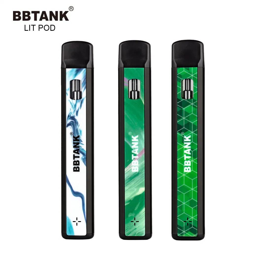 Custom 2g Rechargeable Button Preheat Hhc Oil Disposable Vape Pen Wholesale Live Resin Vape Tank