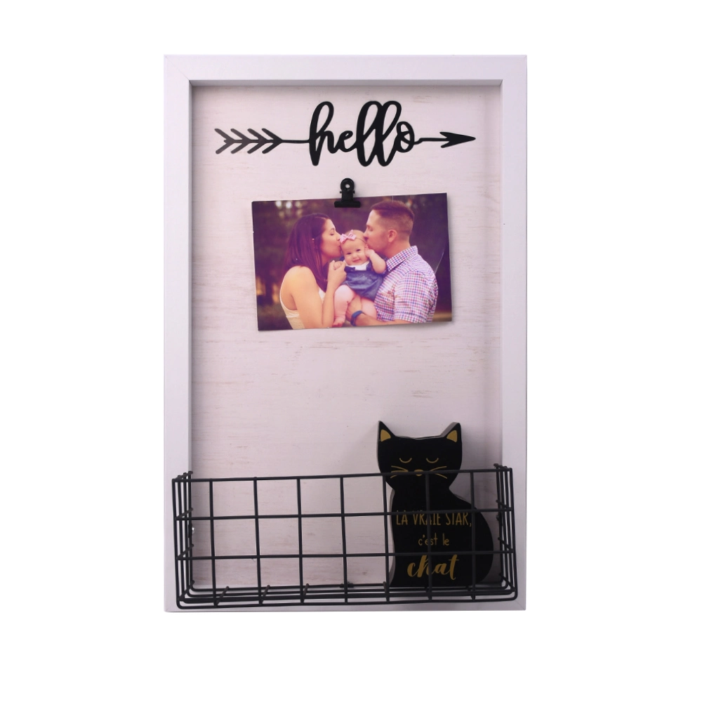 Multifunctional Clip Frame with Blackboard and Hook for Home Decoration