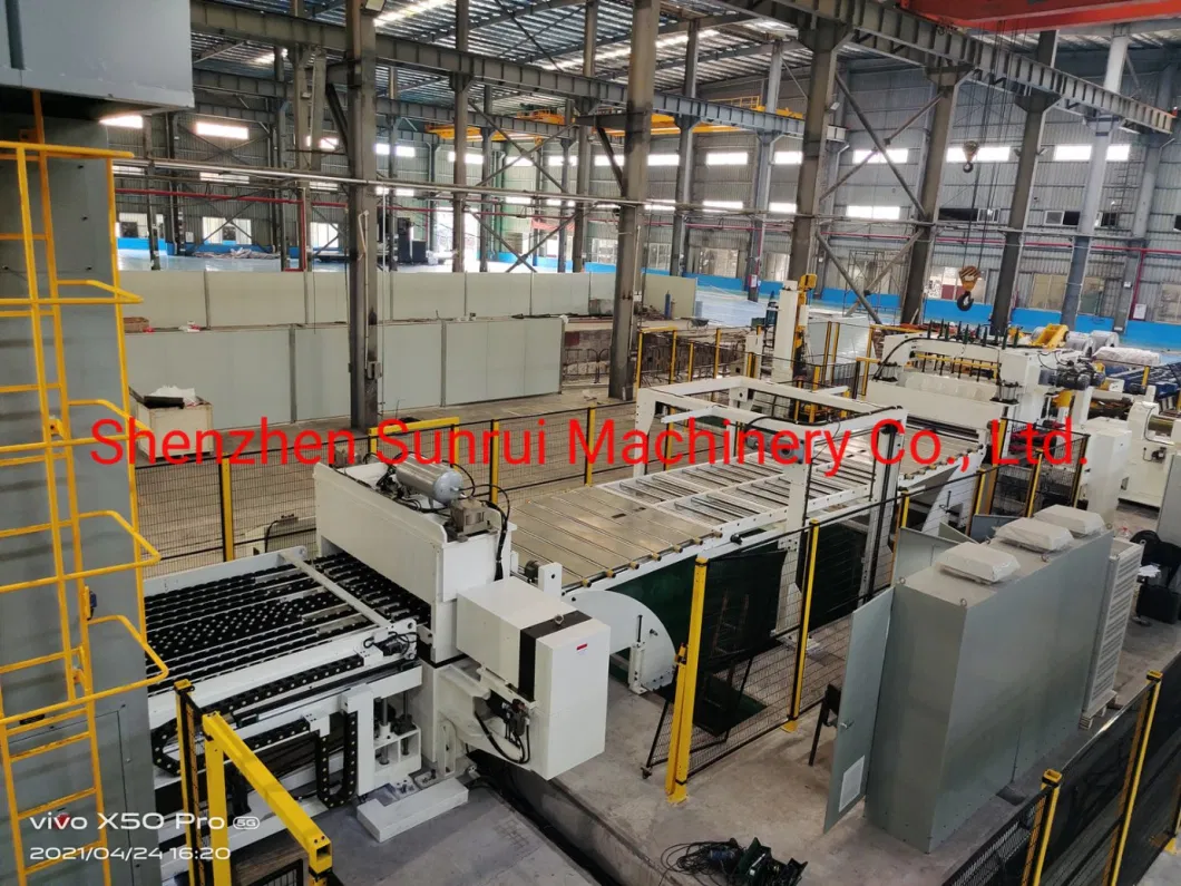 Metal Coil Blanking Line with 6 Reel Leveller Machine and Stamping Presses