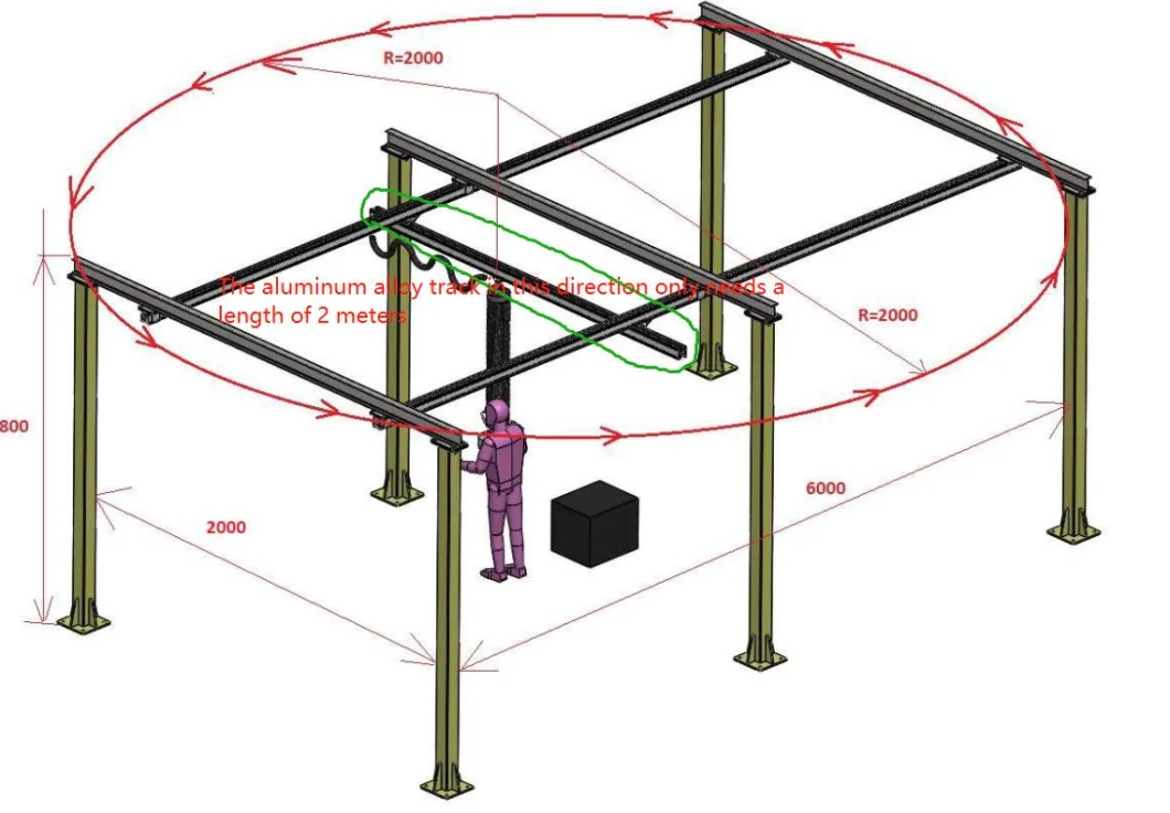 Xyz Gantry Robotic Arm Sliding Pneumatic Assist Manipulator Arm