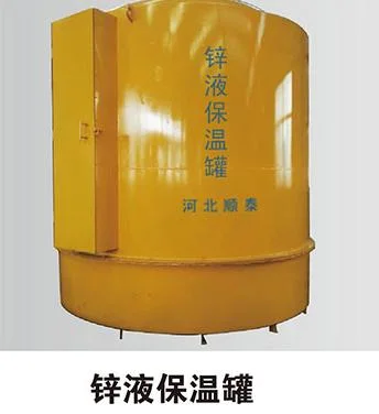 Serbatoio di contenimento per zinco liquido per impianto di galvanizzazione Hot DIP