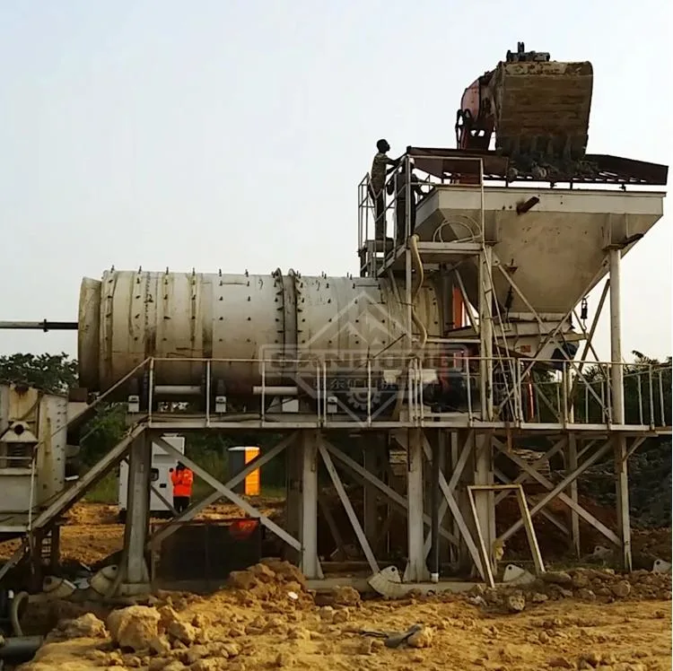Rotary Drum Scrubber Gold Ore Washing Plant 400t/H Big Capacity Gold Mining Machine in Australia