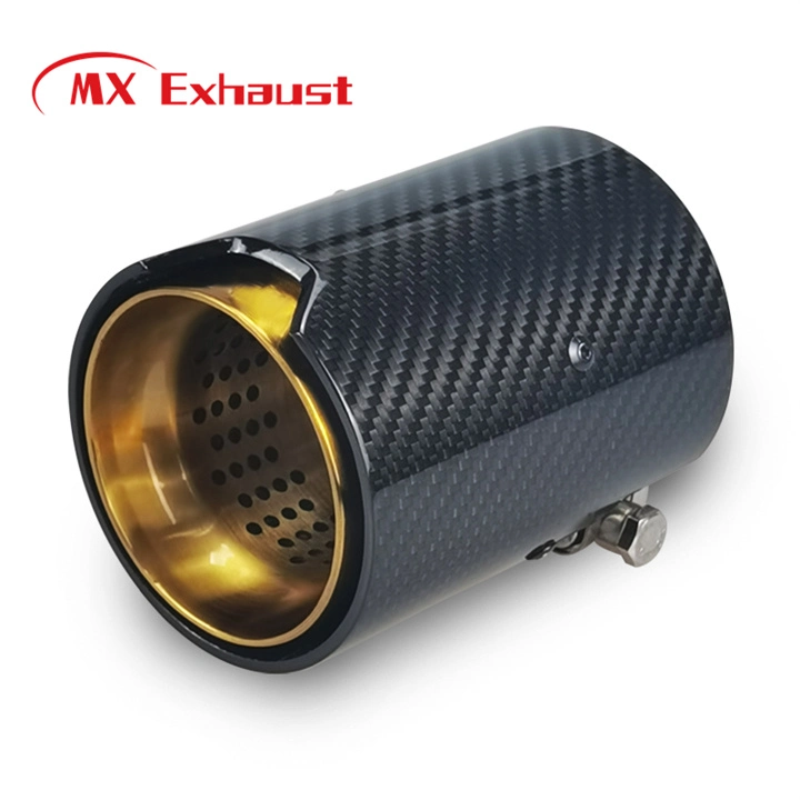 M Performance Automobile Exhaust Tip Manufacturers Direct Sales Race Car Exhaust Pipe Straight Cut End Carbon Catback Exhaust