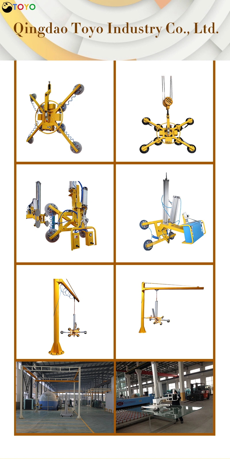 Manipulator Cantilever Widely Used in Various Production Lines Proch Shapped Large Coverage Vacuum Glass Lifter