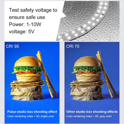 Photo Studio Light Box 30cm/12 Inch Portable Photo Booth Lightbox Photography Shooting Tent CRI&gt;95 with 112PCS LED Lights