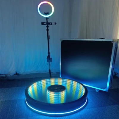 Modern Design Custom Aluminum Tension Fabric Portable Backdrop Tradeshow Exhibition 360 Photo Booth Enclosure