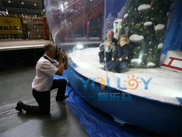 Inflatable Human Size Snow Globe for Christmas