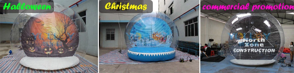 Inflatable Human Size Snow Globe for Christmas