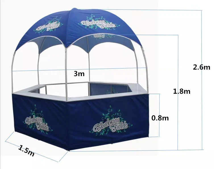 Custom 3X3M Outdoor Hexagonal Portable Exhibition Dome Event Tent Booth