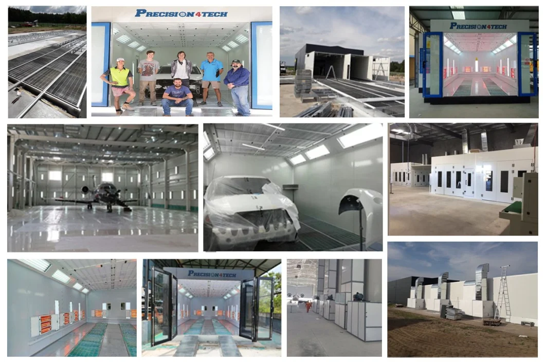 Economy Retractable Spray Booth Paint Booth Car Spray Room Auto Baking Booth Original Factory Produce