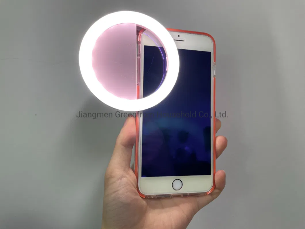 Selfie Light Ring Lights Rechargeable LED Circle Makeup Mirror for Cell Phone Laptop Camera