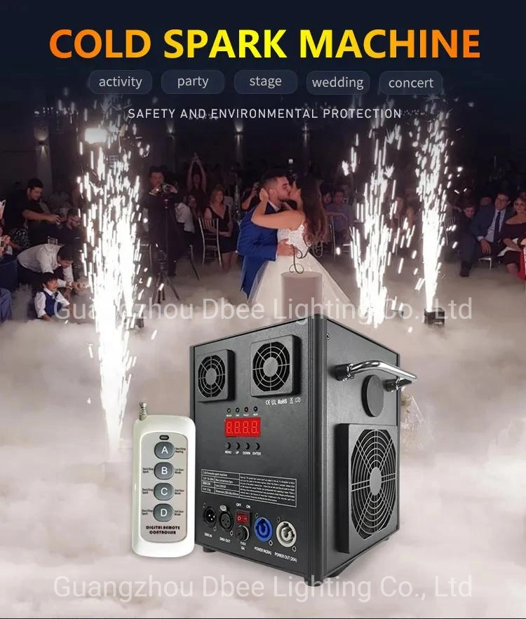 Flightcase Cold Spark Machine V Show High Quality Cold Spark Machine with Customization Logo 360 Photo Booth +Fire Machine Combination