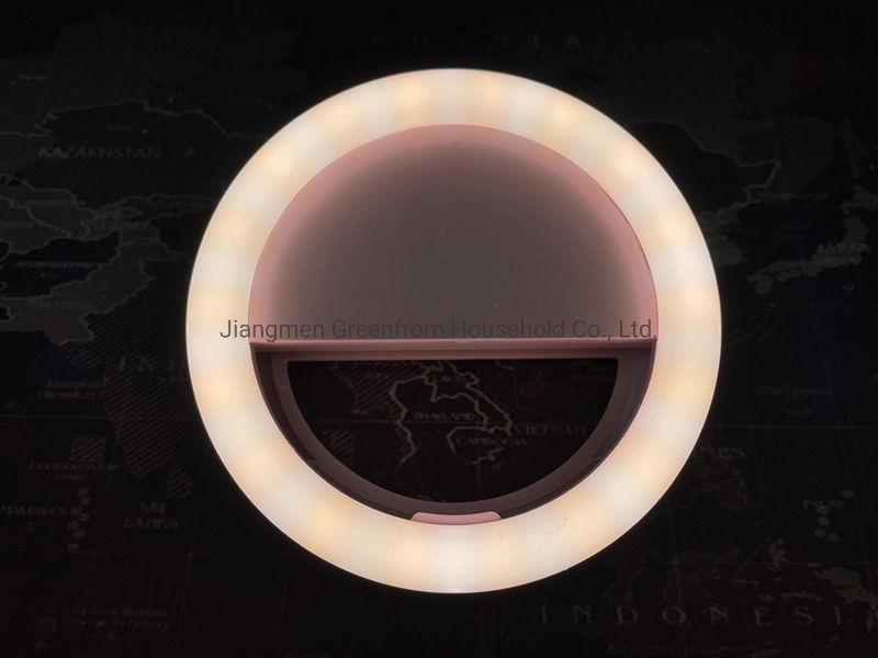 Selfie Light Ring Lights Rechargeable LED Circle Makeup Mirror for Cell Phone Laptop Camera