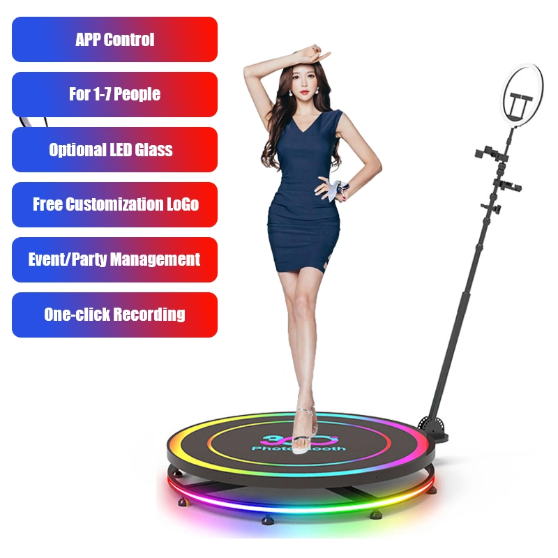 Dropshipping New Adjustable Rotating 360 Photo Booth 360 Degree for Wedding Party