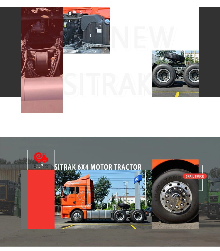 Full Range of Models 360 Degree Rear Camera China Sitrak C7h 480HP 6X4 Tractor Truck for Sale