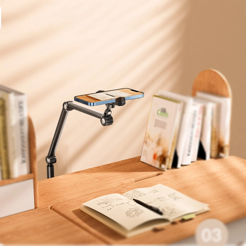 Aluminum Alloy Flexible Arm 360 Rotate Adjustable Live Stream Lazy Floor Tablet Stand