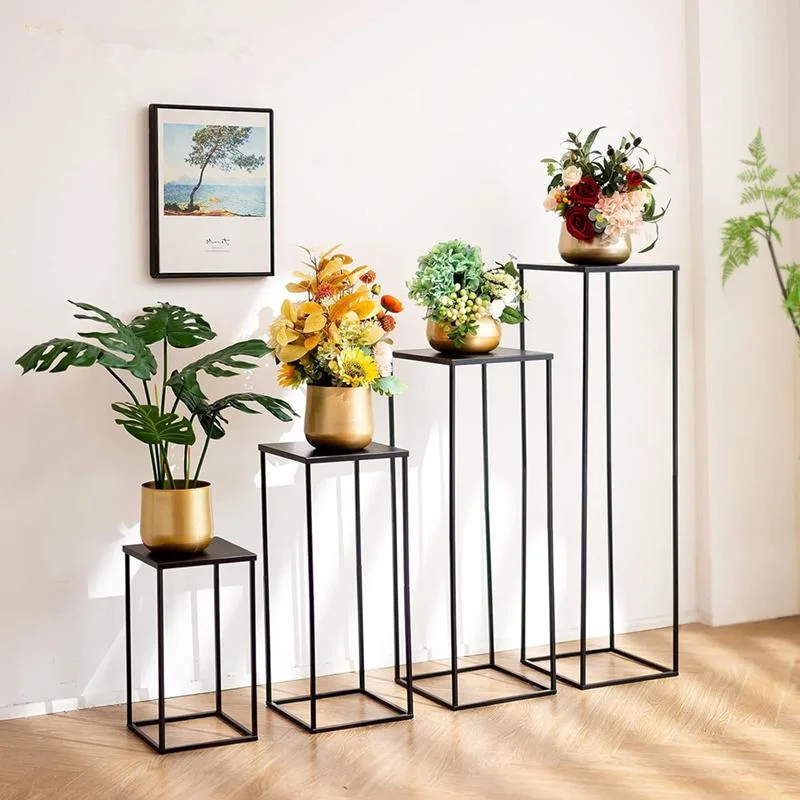 Brand New Set of Nesting Tables Plant Tables Plant Stand Black Decorative Addition Metal