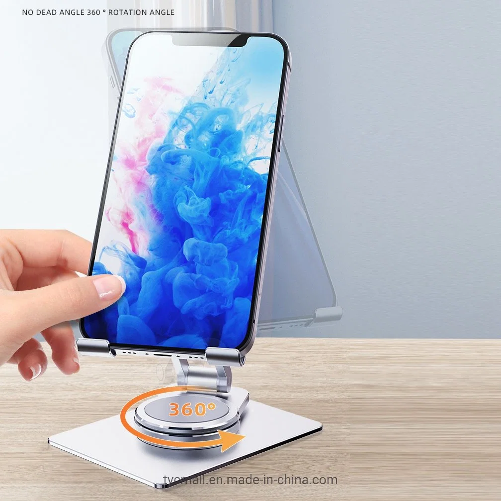 Folding Desktop Phone Holder Portable 360 Rotary Adjustable Phone Stand