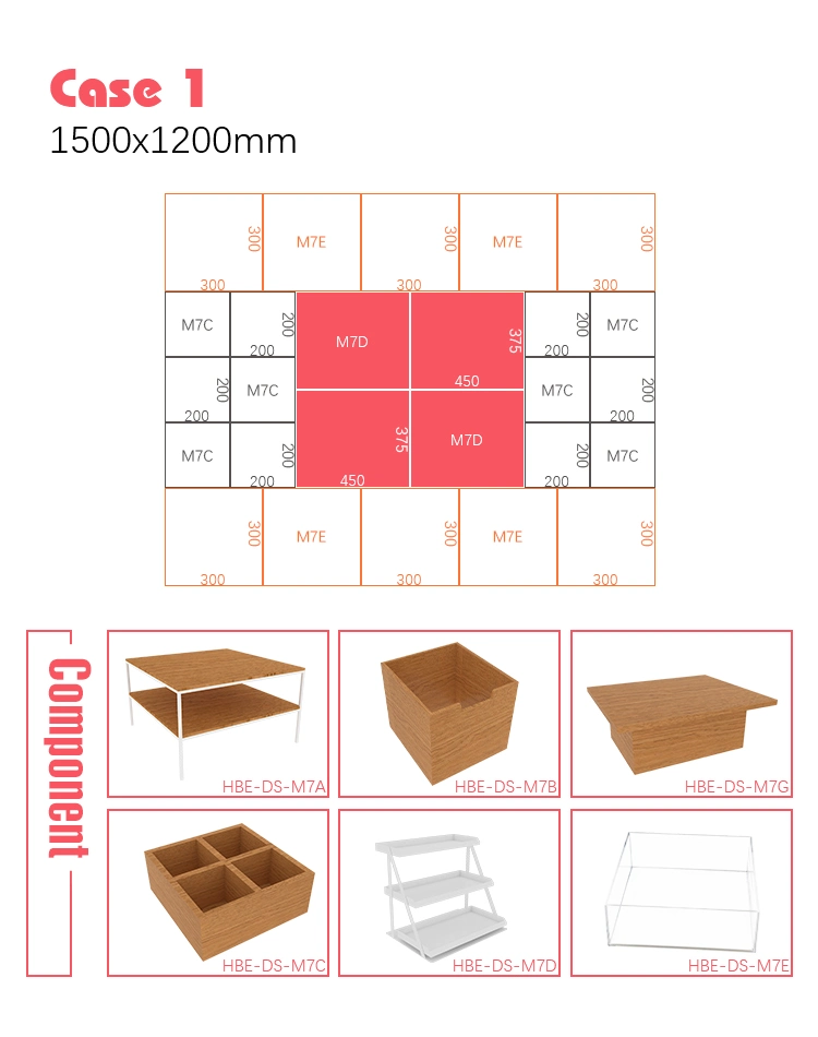 Wholesale Desktop Rising Step Shape Crylic Cosmetic Display Stand