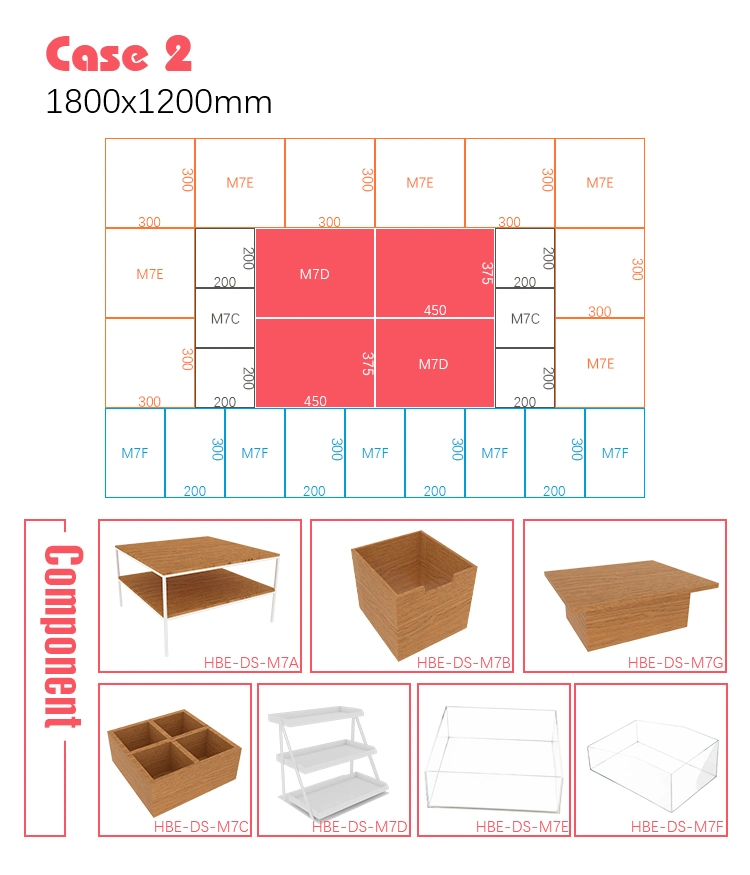 Wholesale Desktop Rising Step Shape Crylic Cosmetic Display Stand