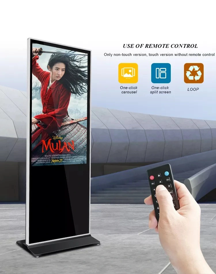 Xvid OS X Laptop Thin Floor Standing Advertising Kiosk 32/43/49/55/65 Inch Custom Touch Screen Selfie Mirror Photobooth