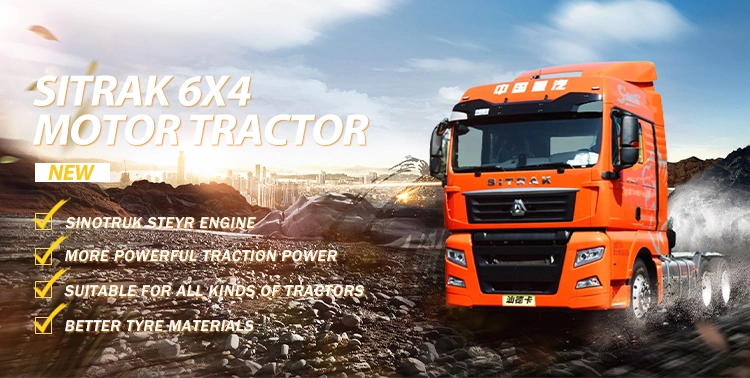 Full Range of Models 360 Degree Rear Camera Sitrak Utilise Sinotruk C7h Tractor Truck 440HP 480HP