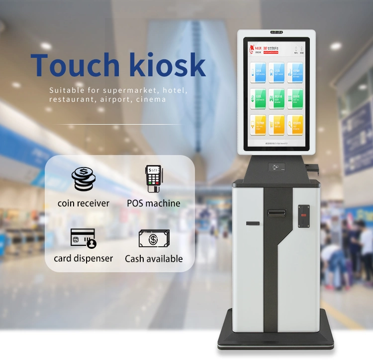 Factory Touchscreen Scanner Printer POS Payment Self Service Kiosk Ordering Self Service Bill Payment Kiosk