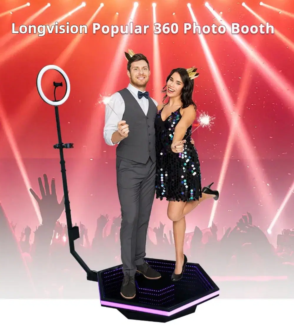 Rotating 100cm Metal Platform Us Warehouse 360 Photobooth Automatic