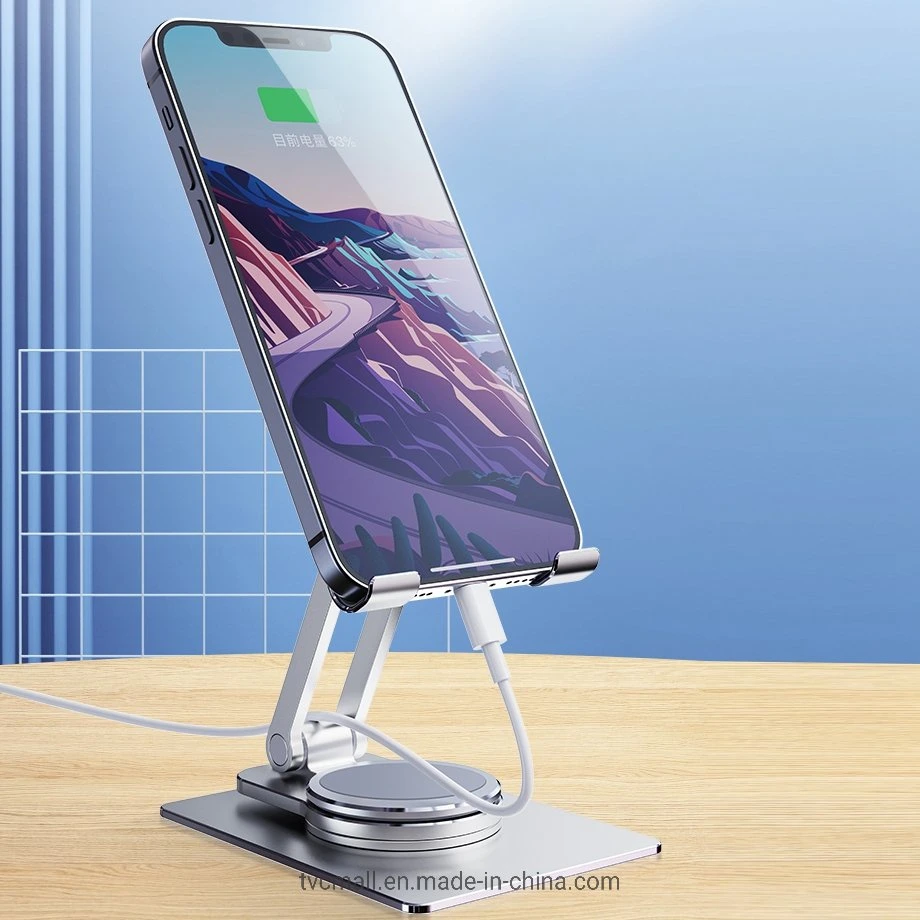 Folding Desktop Phone Holder Portable 360 Rotary Adjustable Phone Stand