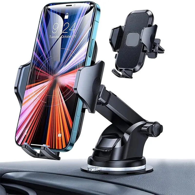 360 Degree Rotation Adjustment Flexible Air Vent Windshield Dashboard Suction Car Mount Mobile Cell Phone Holder Stand for Car