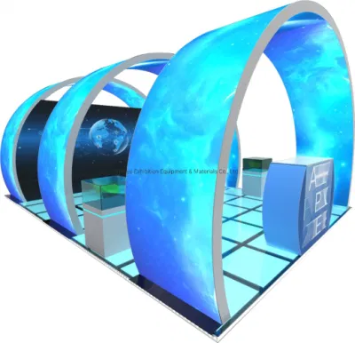 STAND modulare 3X3 portatile per esposizione di tessuti tensibili Design