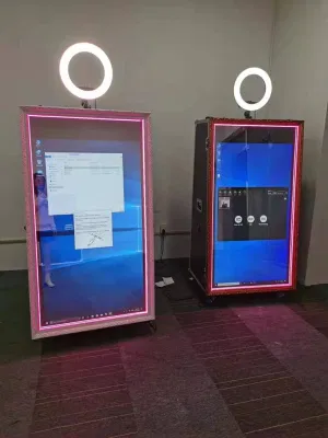 Prezzo conveniente 55 pollici Selfie Magic Photo Mirror Booth portatile Selfie Photo Booth Magic Photobooth Mirror