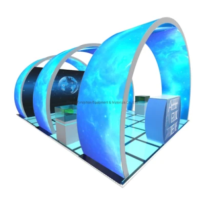 STAND modulare 3X3 portatile per esposizione di tessuti tensibili Design
