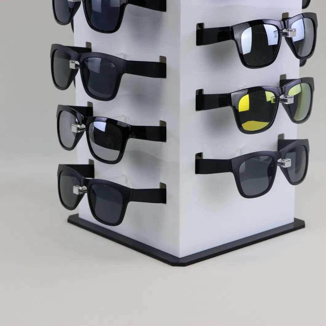 Rotating Acrylic Eyewear Display Stand for Glasses Store Sunglasses Displays Racks with Mirror