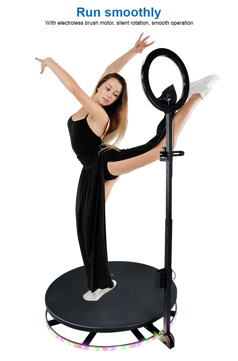 Selfie Spin 360 Photo Booth Machine Automatic Slow Motion Rotating 100cm 360 Degree Photobooth