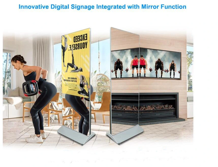 Aiyos 43 Inch Floor Standing Magic Mirror Photo Booth Kiosk