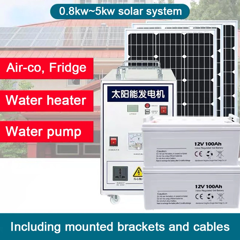 Solar Powered Generator Solar Power System 4kw Lithium Battery High Efficiency Inverter Power Solar System off Grid 10kw 15kw 20kw 25kw 30kw