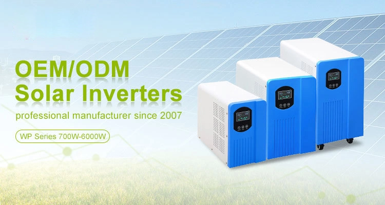 1kw 2kw 3kw 4kw 5kw 6kw 24V 48V 96V Pure Sine Wave off Grid Hybrid MPPT Solar Power Panel Inverter