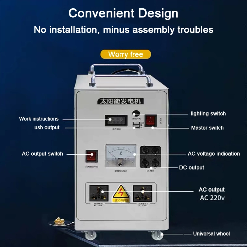 Solar Powered Generator Solar Power System 4kw Lithium Battery High Efficiency Inverter Power Solar System off Grid 10kw 15kw 20kw 25kw 30kw