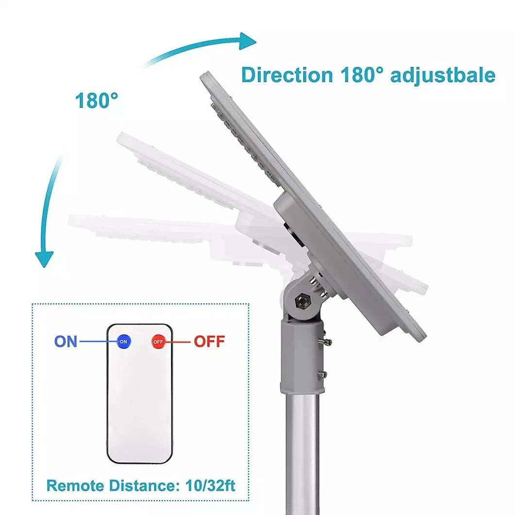 3years Warranty 50, 000 Hours High Brightness 40W 60W 120W 180W Aluminium Garden Outdoor Waterproof IP65 Street Light All in One Smart LED Solar Light