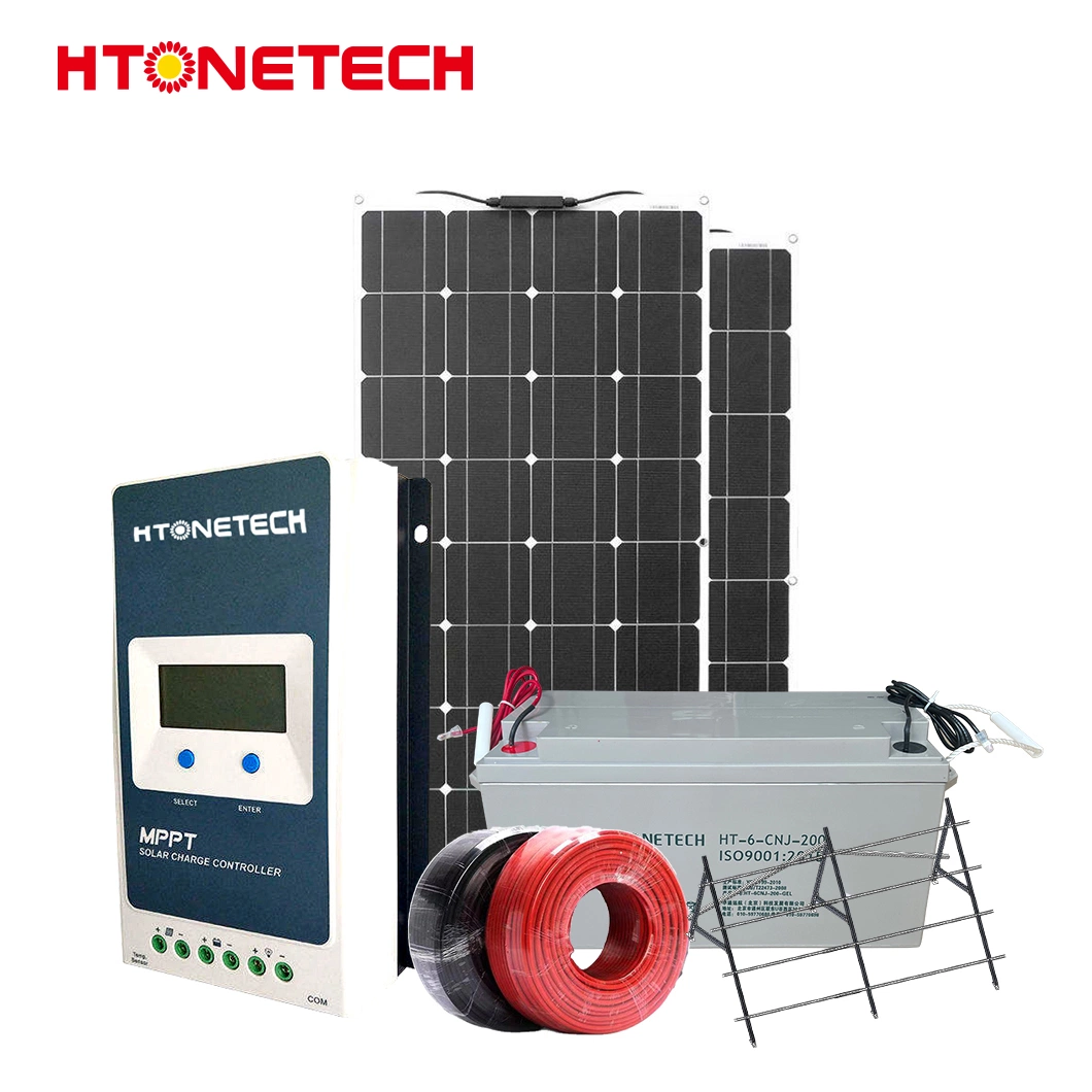 Htonetech Complete Solar Energy System off Grid 1000kw China 30kw 40kw 85kw 5kw 2kw 6kw 20 Kw 1MW Solar Energy System with 240W 24V Monocrystalline Solar Panel