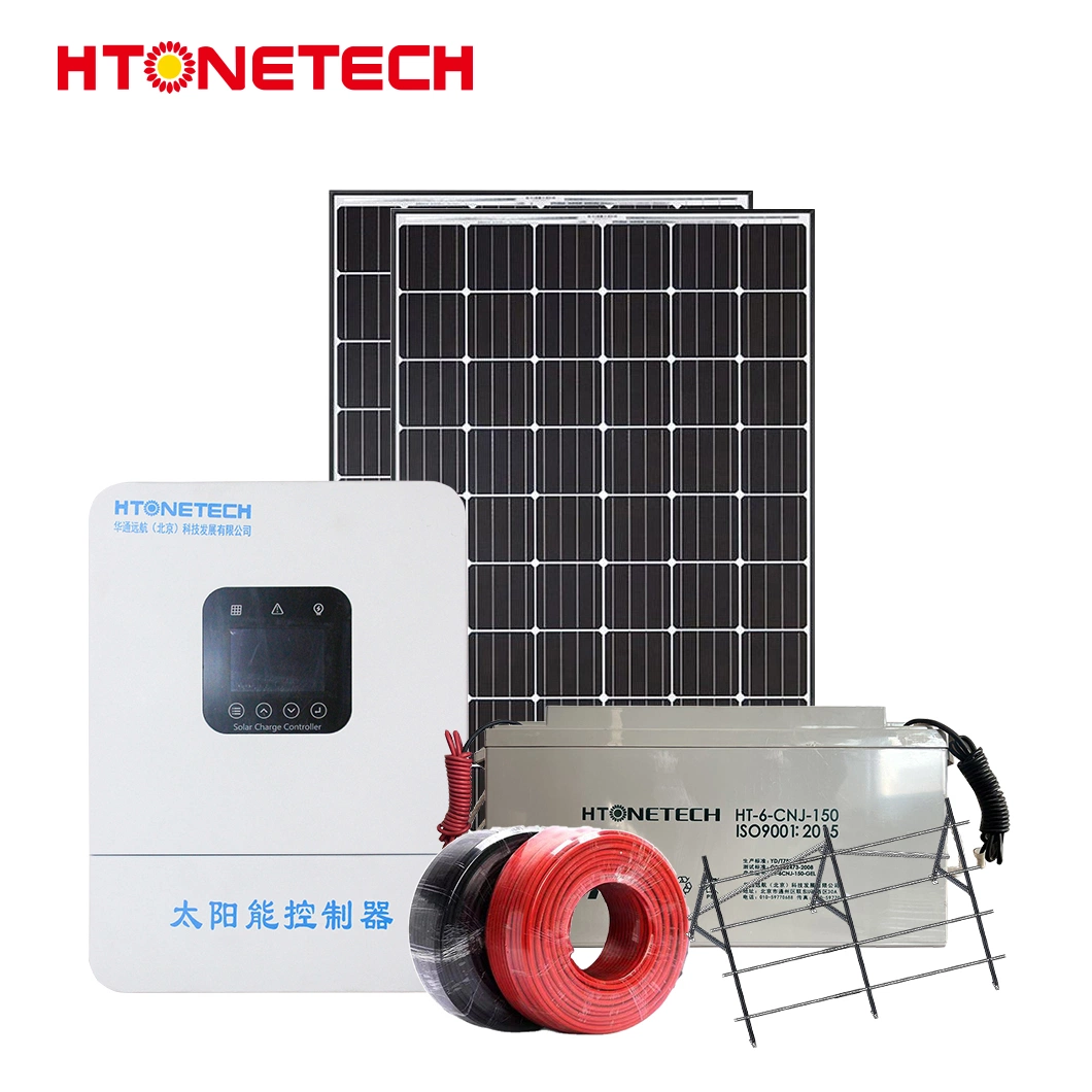 Htonetech Complete Solar Energy System off Grid 1000kw China 30kw 40kw 85kw 5kw 2kw 6kw 20 Kw 1MW Solar Energy System with 240W 24V Monocrystalline Solar Panel