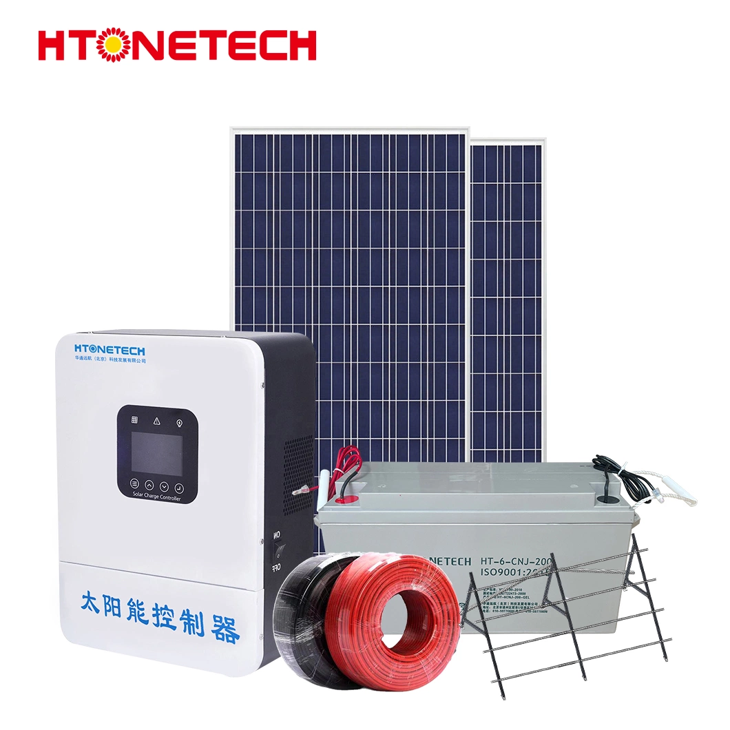 Htonetech Complete Solar Energy System off Grid 1000kw China 30kw 40kw 85kw 5kw 2kw 6kw 20 Kw 1MW Solar Energy System with 240W 24V Monocrystalline Solar Panel