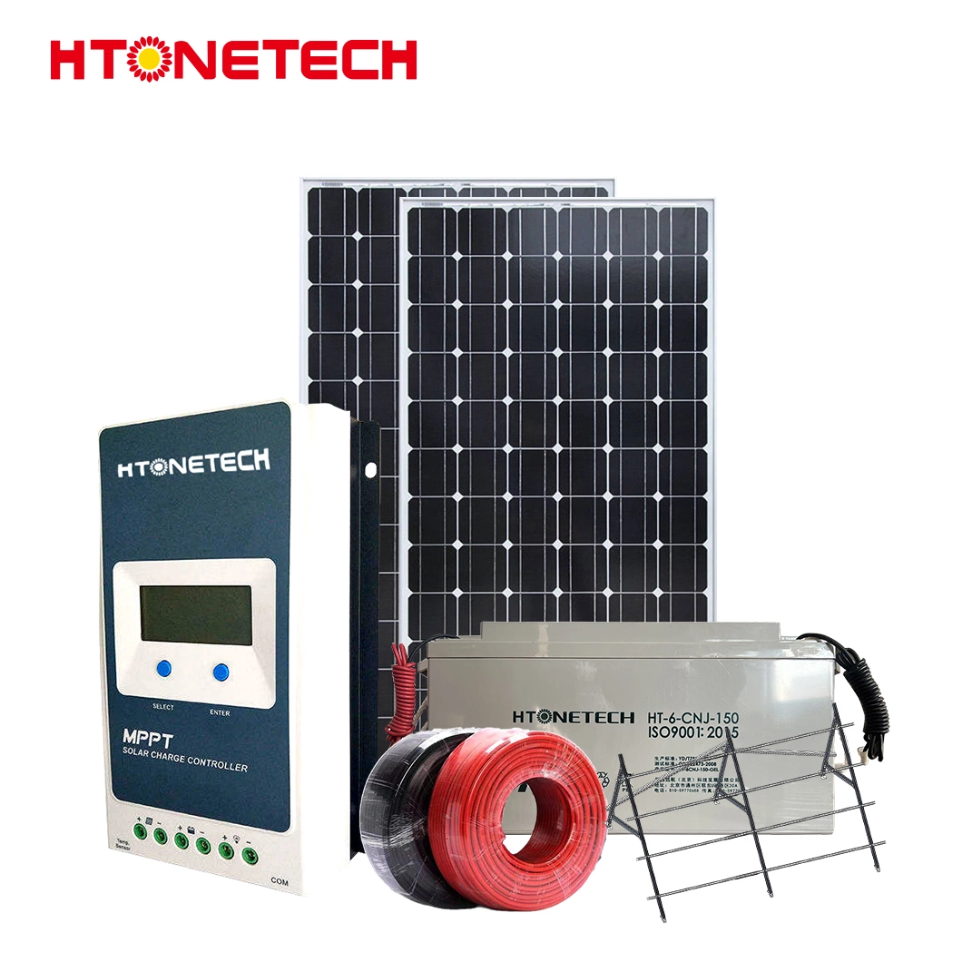 Htonetech Complete Solar Energy System off Grid 1000kw China 30kw 40kw 85kw 5kw 2kw 6kw 20 Kw 1MW Solar Energy System with 240W 24V Monocrystalline Solar Panel