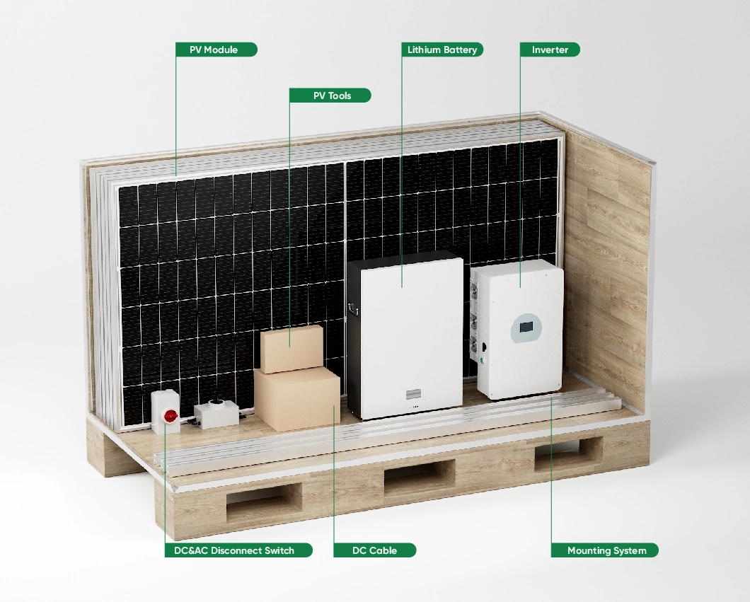 Sunpal 3 Phase Residential Hybrid Solar System 10kw 20kw 30 Kw PV Systems Kit for Home Use