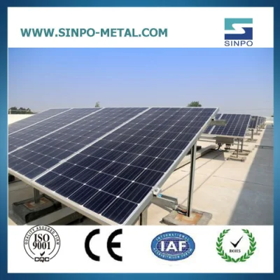  Solución de montaje de matriz solar económica para instalaciones de techo plano sostenible