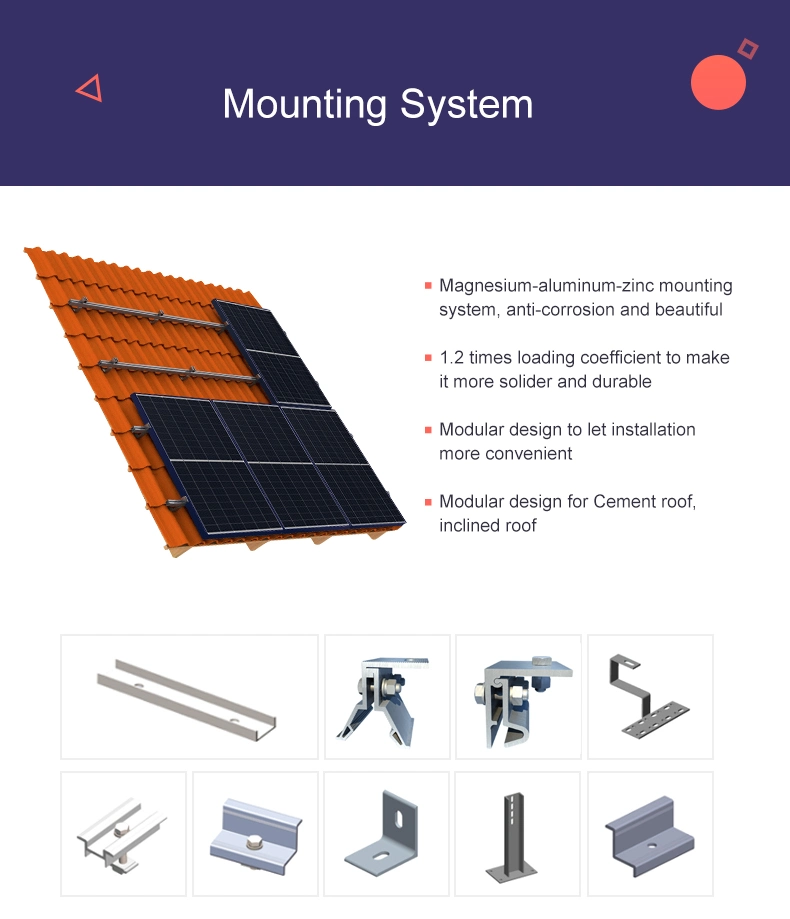 Moregosolar Storage Energy Solar System 10kw 8kw 6kw 5kw with Growatt Inverter Lithium Ion Battery