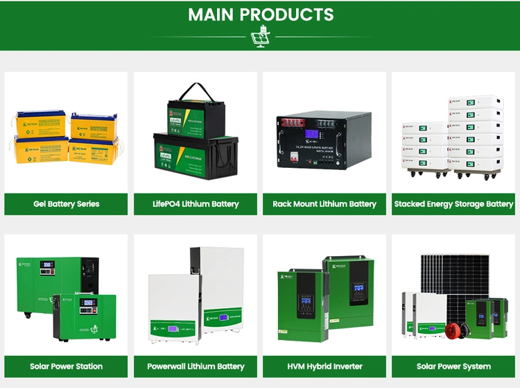 Whc Low Price Solar Panel 3kw 5kw 10kw Complete 5000/10000W Home Energy Storage Power on/off-Grid Hybrid System 5 Kilowatts Inverter and Lithium Battery